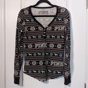 Victoria Secret Pink long sleeve holiday theramal
